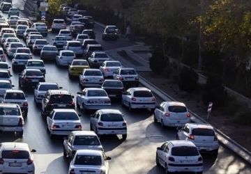 ترافیک پرحجم و  سنگین در بزرگراه‌های تهران
