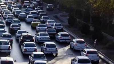 ترافیک پرحجم و  سنگین در بزرگراه‌های تهران
