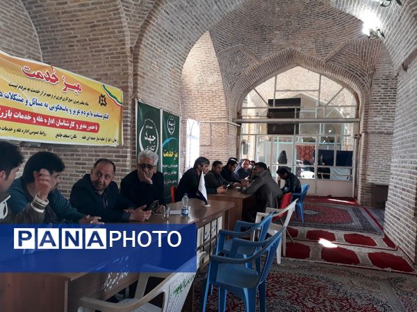 میز خدمت شهرستان نیشابور  در اولین هفته آذر ماه