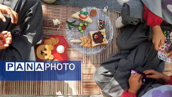 صبح پرانرژی با صبحانه سالم در دبستان نیایش