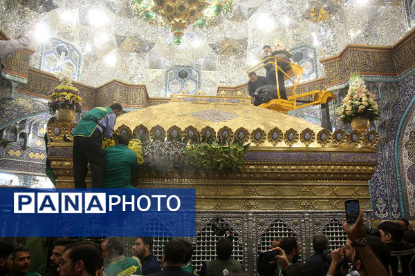 مراسم گل آرایی حرم حضرت معصومه(س) و جشن سالروز ورود ایشان به قم
