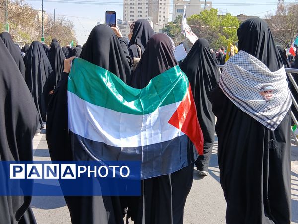 حضور پرشور مردم ولایت مدار مشهدی در راهپیمایی روز قدس