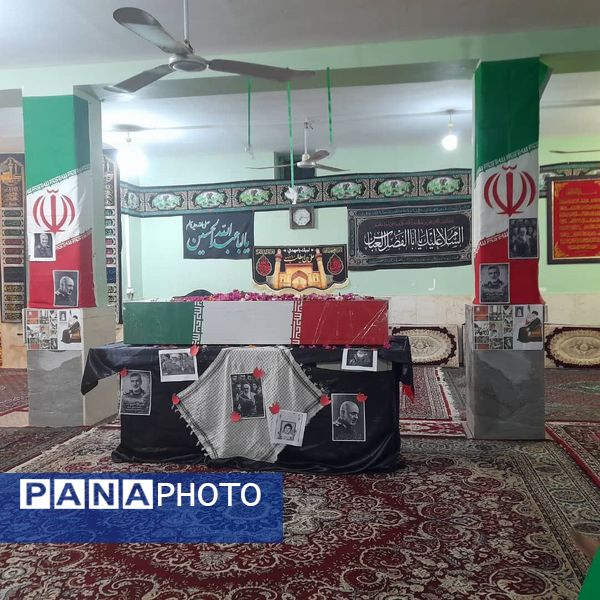 مراسم استقبال از شهید گمنام در روستای سرزه 