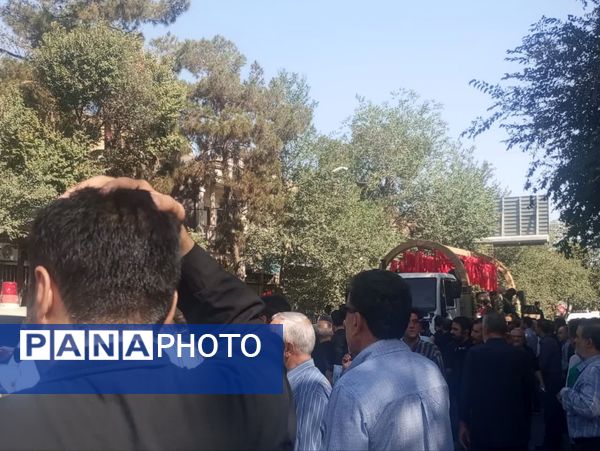 تشییع باشکوه پیکر شهدای مبارزه با اسرائیل در کاشان