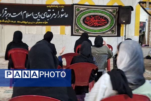 عزاداری سالار شهیدان شب سوم محرم در دبیرستان شهید دستغیب ناحیه۳ شیراز 