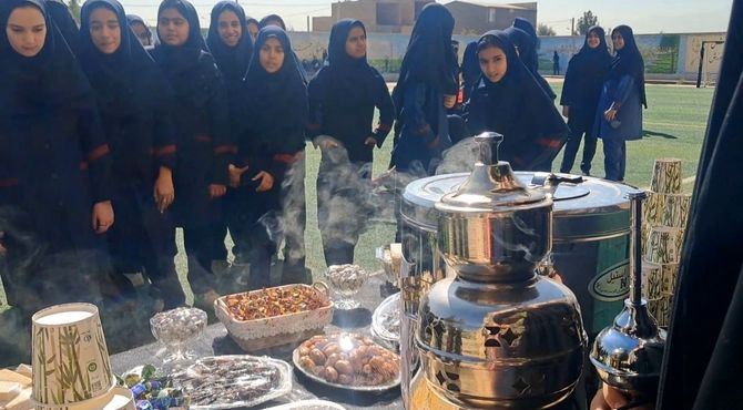 برپایی موکب فاطمی در دبیرستان شهید خسروی زارچ هم‌زمان با ایام فاطمیه