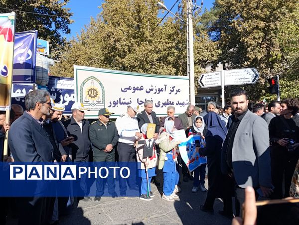 راهپیمایی ۱۳ آبان و روز دانش آموز در نیشابور 
