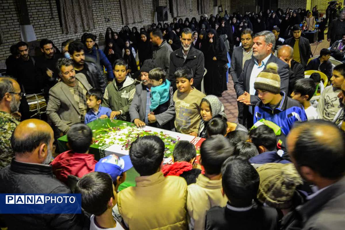 عطر پیکر مطهر شهید گمنام در جلگه رخ 