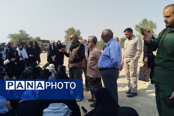 ورود کاروان راهیان نور دختران پیشوا به سرزمین حماسه