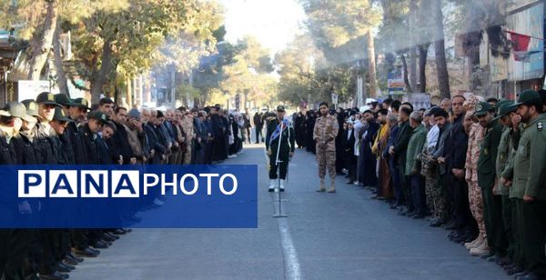 تشییع  پیکر مطهر شهید خوشنام در شهرستان خلیل آباد 