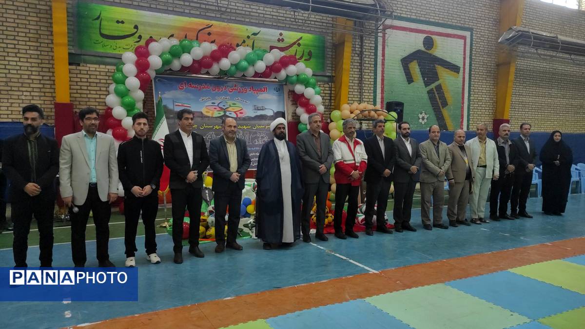 افتتاح المپیاد ورزشی درون‌مدرسه‌ای در هنرستان شهید مافی چناران