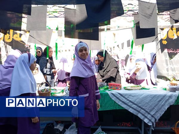 دبستان شهید کشاورز در سوگ فاطمیه