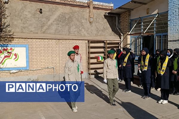 آیین نواختن زنگ انقلاب اسلامی به مناسبت چهل و ششمین سالگرد پیروزی انقلاب در نیشابور