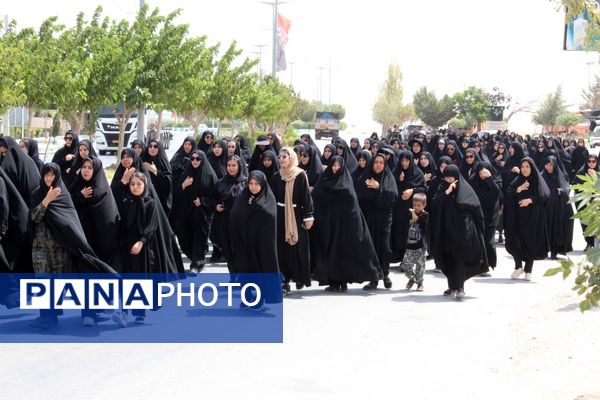 پیاده‌روی جاماندگان اربعین حسینی در شهر درق 