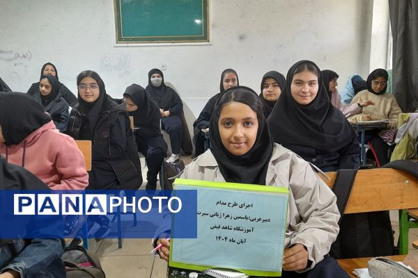 اجرای طرح مدام در دبیرستان شاهد فیض