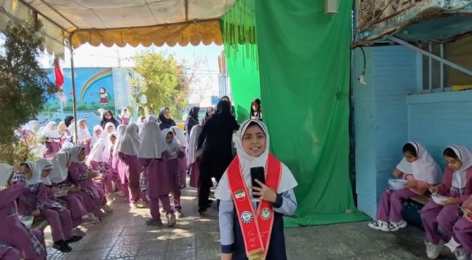 برپایی موکب فاطمیه در دبستان دخترانه هادی ۳ 