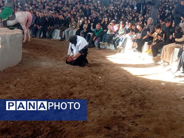 آیین سنتی شبیه خوانی اربعین حسینی در احمدآباد میانجلگه