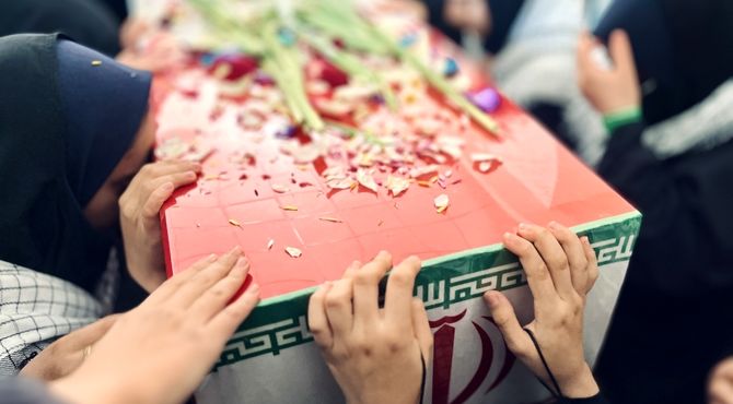 استقبال از شهید گمنام در دبیرستان حاج اصغر دهقانی 