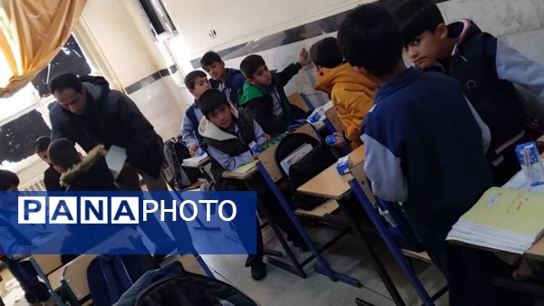 توزیع شیر رایگان در مدارس کوهنانی به منظور ارتقاء سلامت دانش‌آموزان