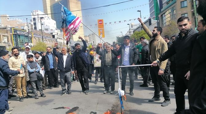 مردم روزه‌دار مشهد مقدس بار دیگر به دفاع از قدس برخاستند