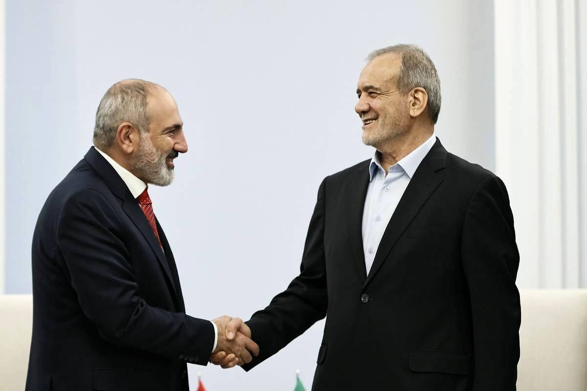 استقبال رسمی نخست وزیر ارمنستان از پزشکیان