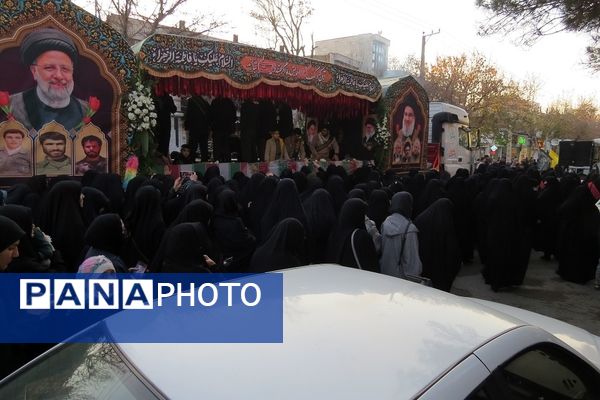 استقبال از شهدای گمنام در شهرستان بجنورد 