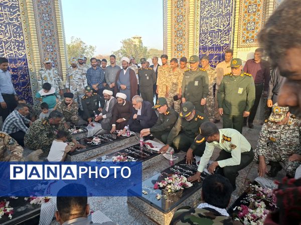 مراسم بزرگداشت سوم خرداد و شهدای عملیات بیت المقدس در جزیره بوموسی 