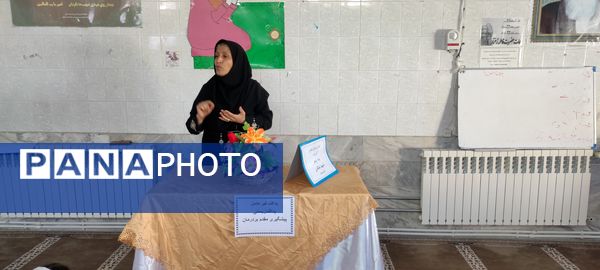 کارگاه آموزشی دانش‌آموزان در هفته پدافند غیرعامل (پدافند زیستی) در مدرسه شهید خاقانی شهرستان شیروان