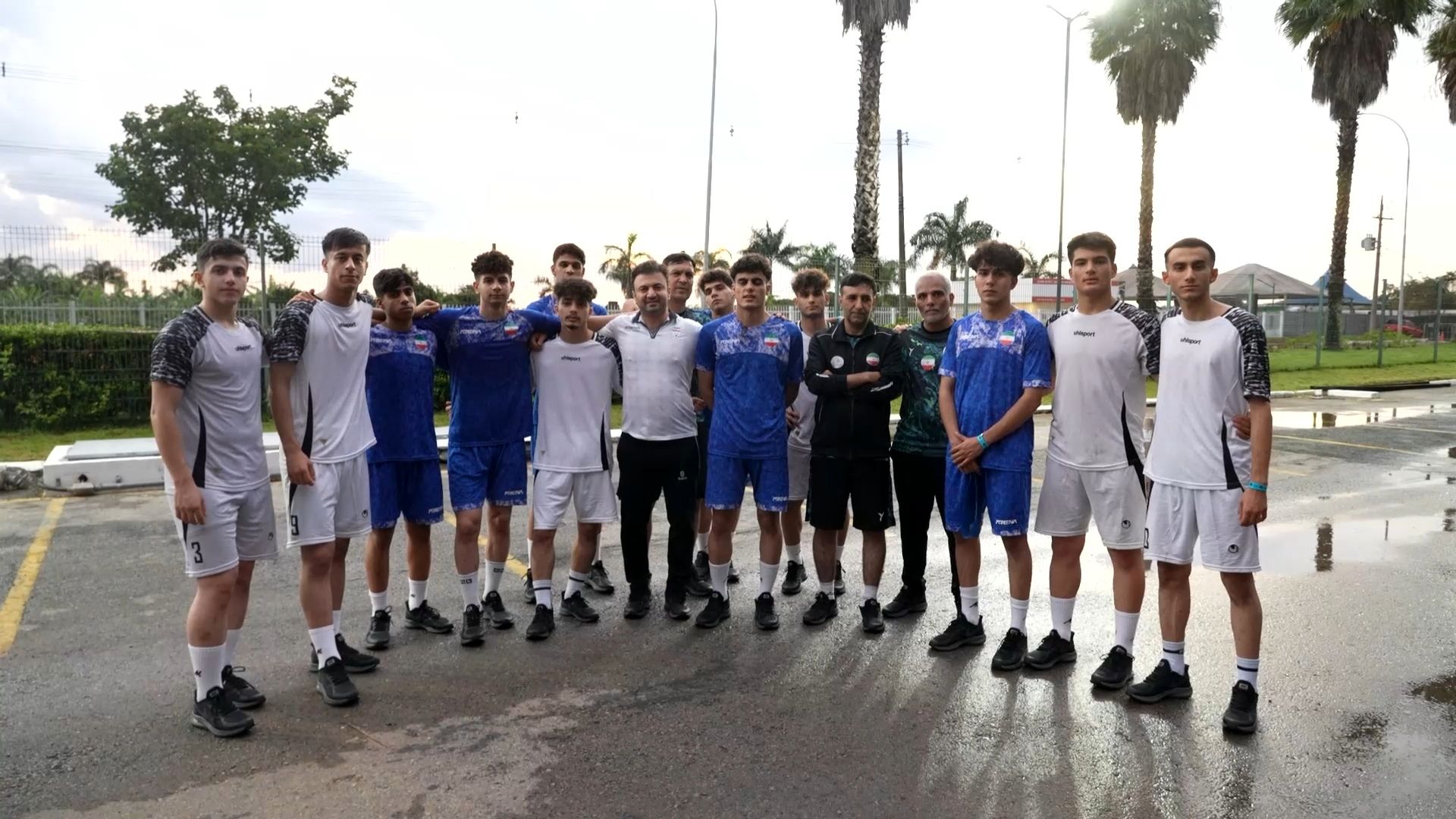 پیام قدردانی تیم ملی فوتسال دانش‌آموزی ایران از وحید شمسایی از برازیلیا