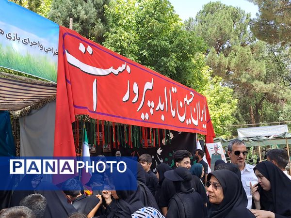 مواکب فرهنگی و پذیرایی در روز اربعین در امامزاده محروق و ابراهیم نیشابور 