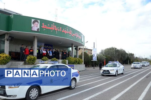 برگزاری رزمایش طرح زمستانه پلیس‌راه فرماندهی انتظامی استان گلستان