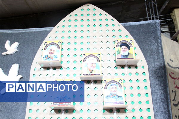 اولین سالگرد تدفین شهید گمنام پارک بزرگ شهر یزد