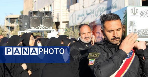 تشییع  پیکر مطهر شهید خوشنام در شهرستان خلیل آباد 