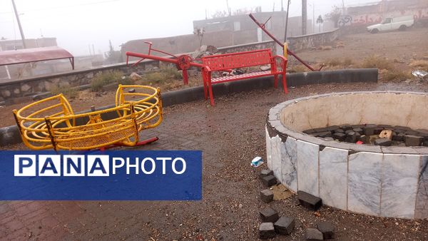 بارش اولین باران پاییزی در روستای بتو