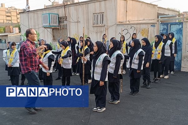 برگزاری اردوی شب مانی سازمان دانش‌آموزی استان البرز 