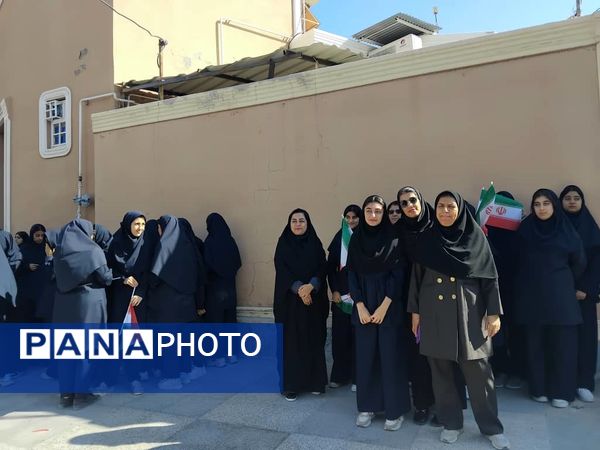  مراسم تشییع پیکر مطهر شهید گمنام در شهرستان بستک