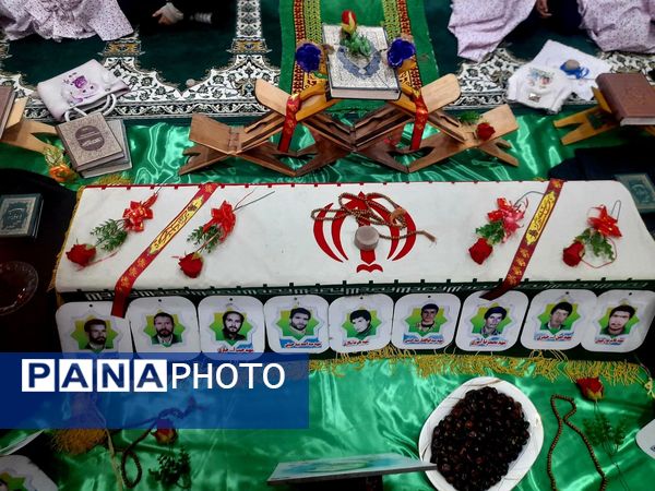 حضور مادران شهدا در مدرسه شهید رزمی خلیل آباد