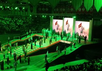 دانش‌آموزان البرزی در کنگره ۵۵۸۰ شهید استان، عهد دوباره با آرمان‌های شهدا بستند