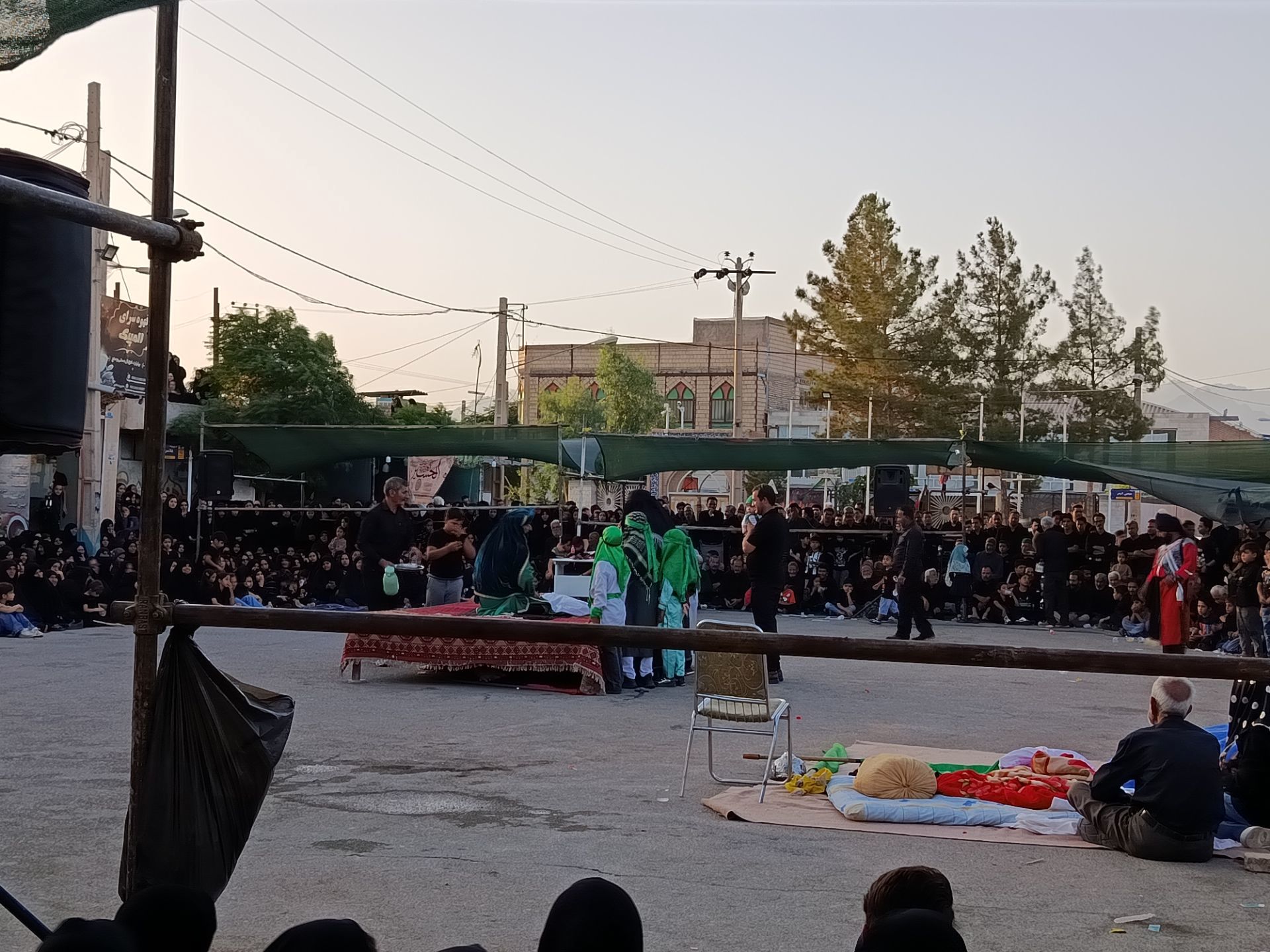 تعزیه خوانی روز عاشورا در دهستان رزق‌آباد