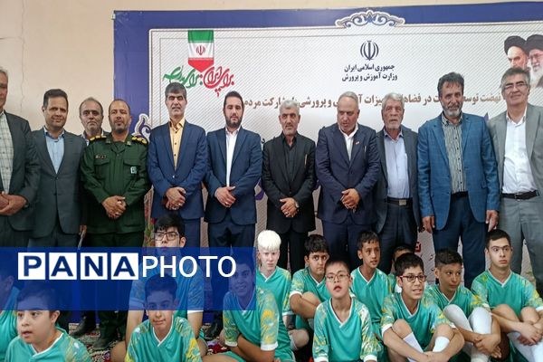 برگزاری آئین افتتاح سالن ورزشی خیرساز مدرسه استثنایی شهدای ملارد 