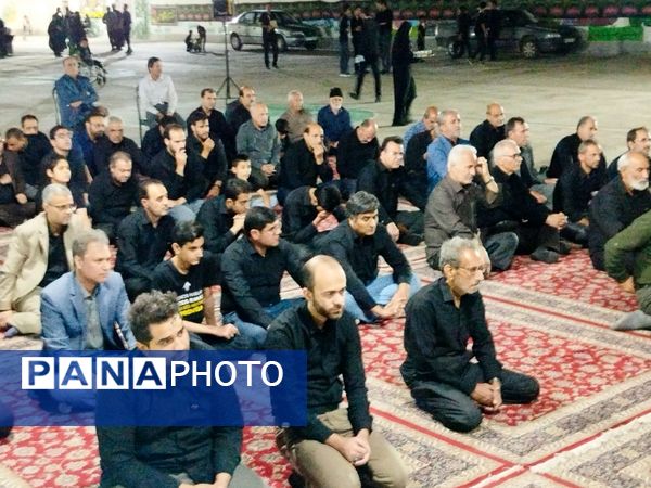 حضور فرهنگیان کاشمر در مراسم عزاداری محرم