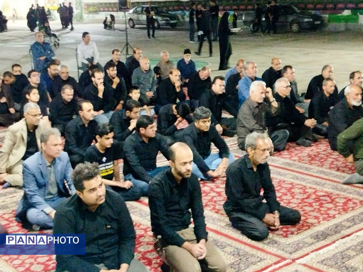 حضور فرهنگیان کاشمر در مراسم عزاداری محرم