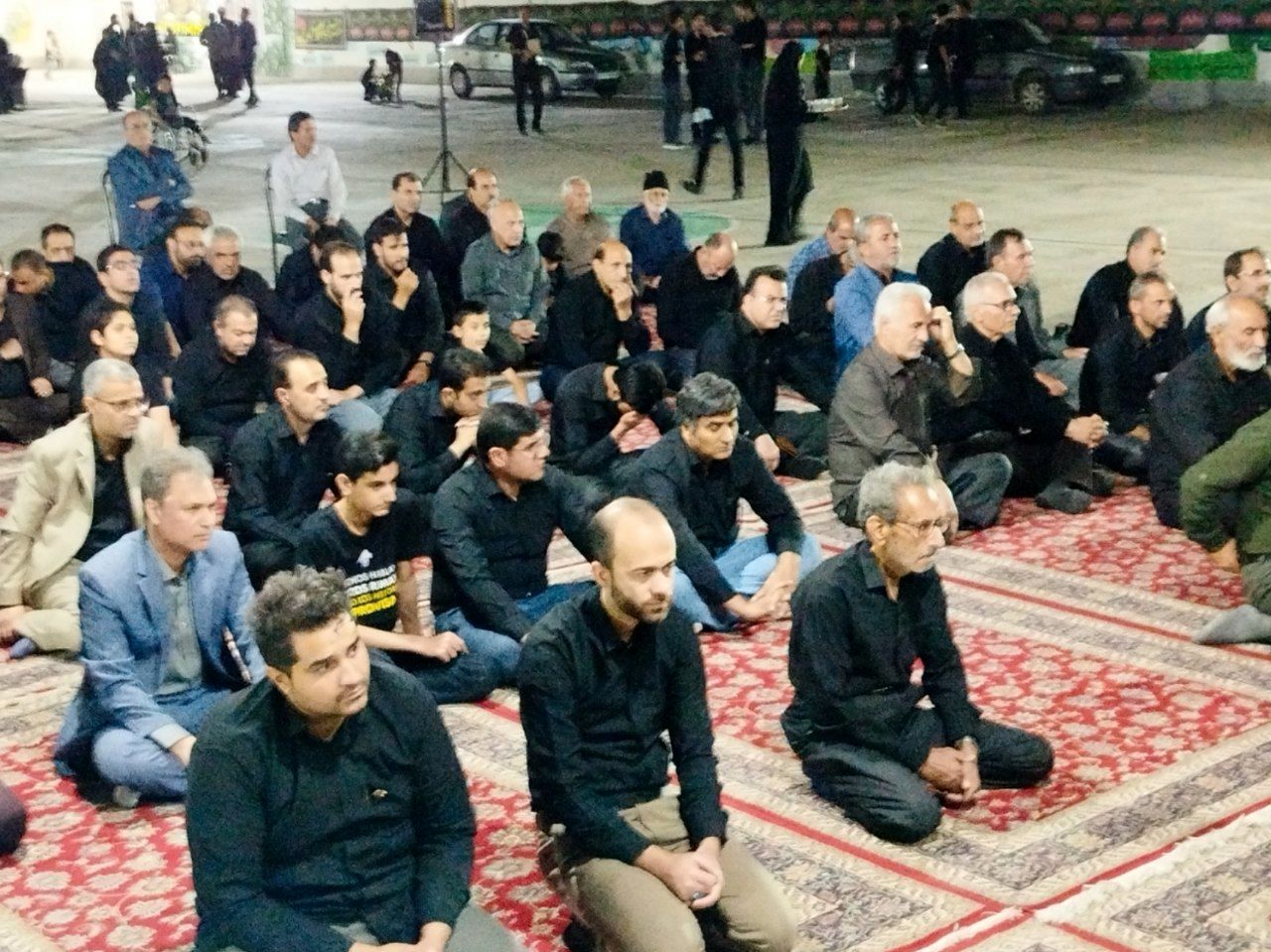 حضور فرهنگیان کاشمر در مراسم عزاداری محرم