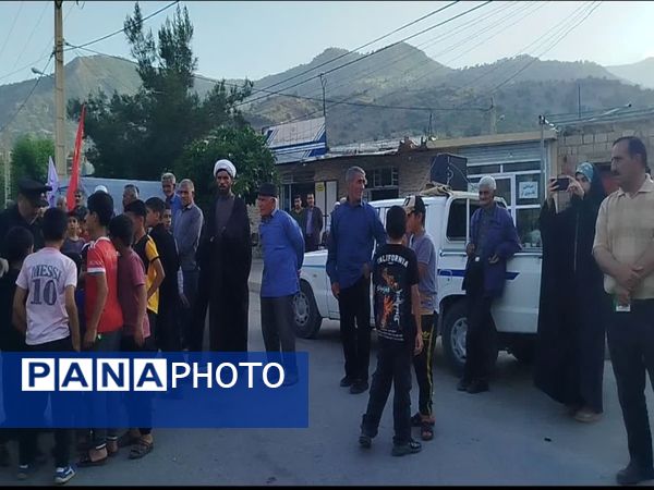 استقبال پر شور مردم چاروسا از کاروان خدام رضوی
