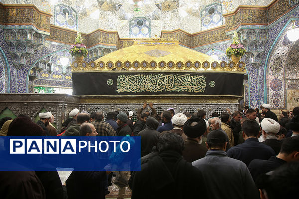 مراسم عزاداری سالروز شهادت امام هادی(ع) در حرم حضرت معصومه(س)
