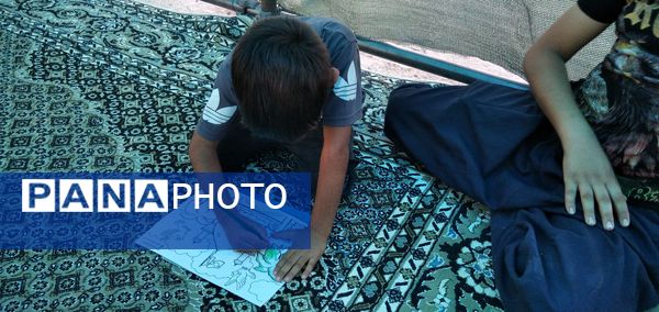 برپایی غرفه فرهنگی هنری موکب حضرت قاسم ابن الحسن(ع) شهرستان هلیلان