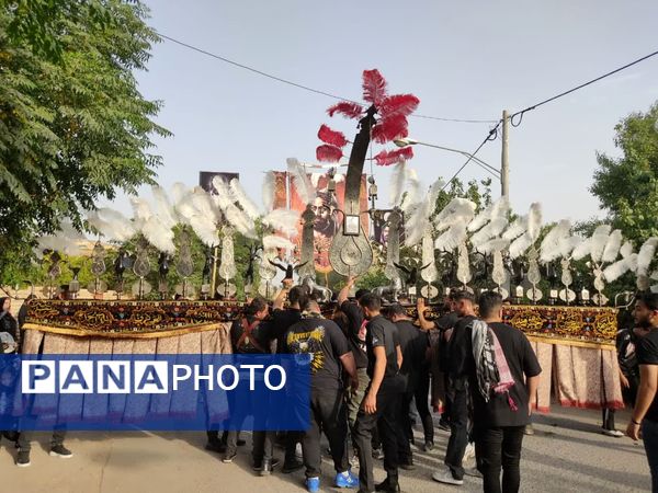 کاروان بزرگ علم گردانی در کاشان