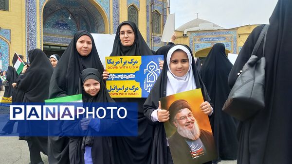 مردم ملارد در حمایت از آرمان‌های فلسطین به خیابان‌ها آمدند 