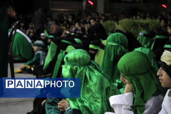 مراسم عزاداری و تعزیه خوانی شب هشتم محرم در گچساران 