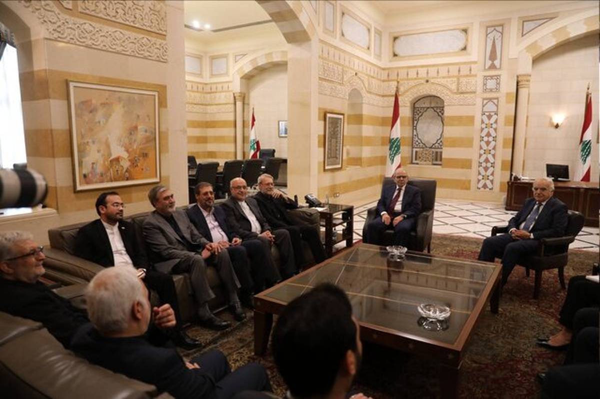 دیدار لاریجانی با نخست‌ وزیر لبنان